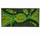 Картина из ягеля и кочек "Лесная Фантазия" 60*120 см